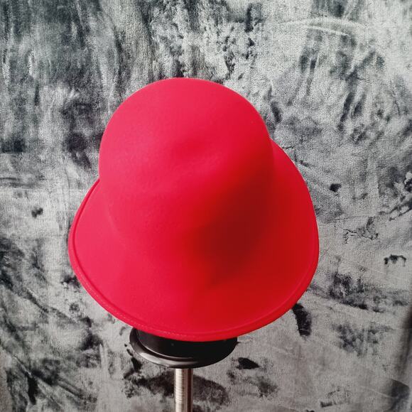 Scala Red Wool Felted  Hat 100% Wool - Picture 4 of 6